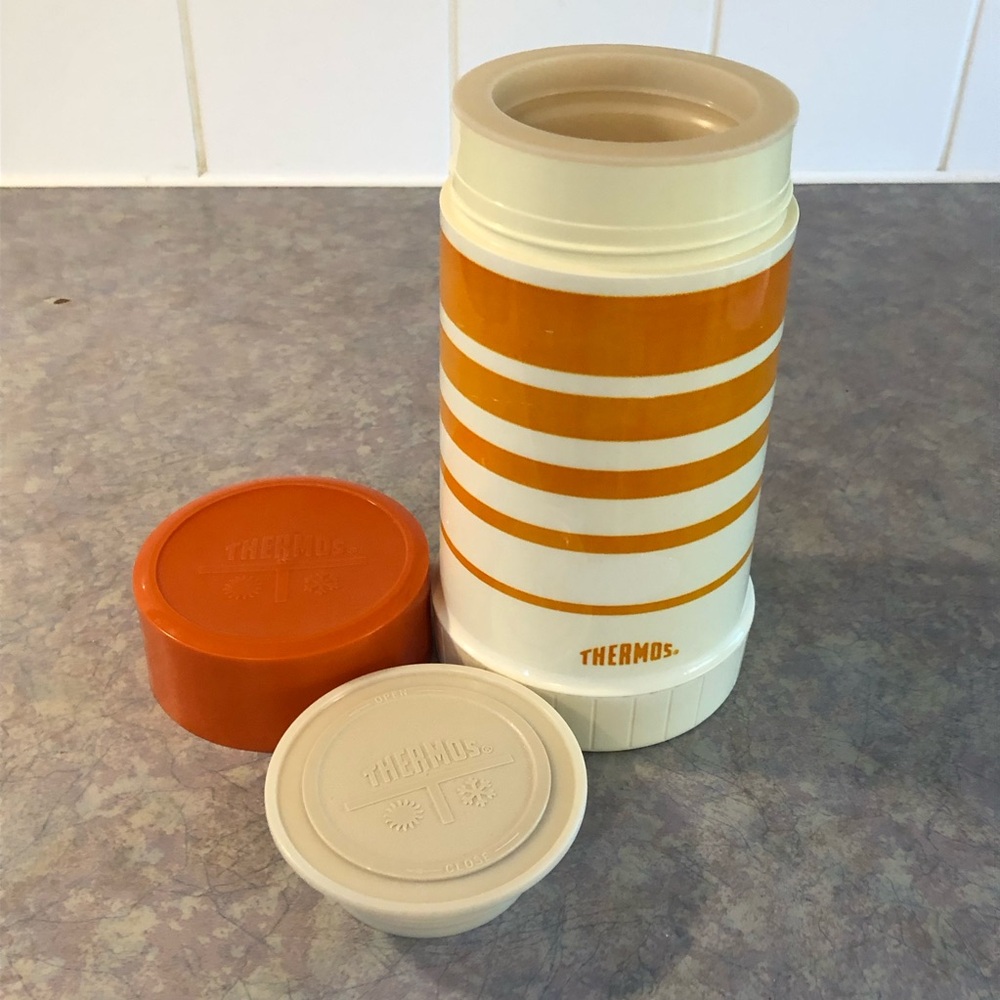 70's Large Thermos Beverage Container - Hot/Cold Storage - RV - Camping